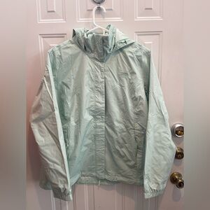 The North Face Women's Resolve 2 Waterproof Rain Jacket Misty Jade XXL Brand New